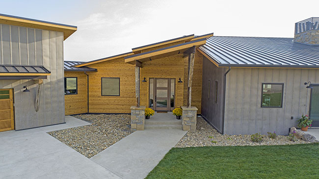 Front Entrance Canyon Ferry Home