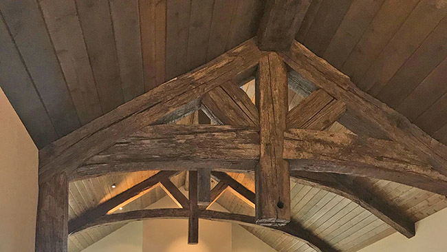 Large Wood Beams Elk Creek Ranch