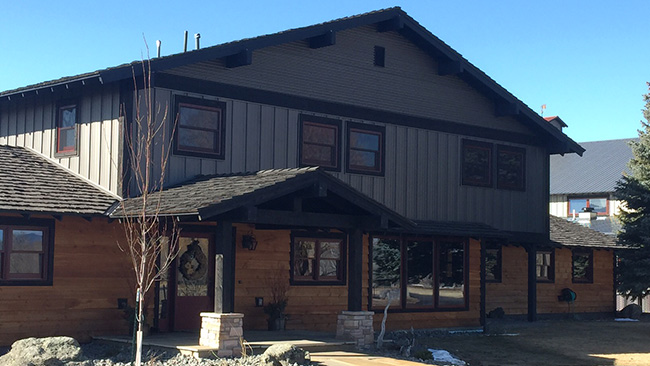 Custom Home Front Entry Montana Home