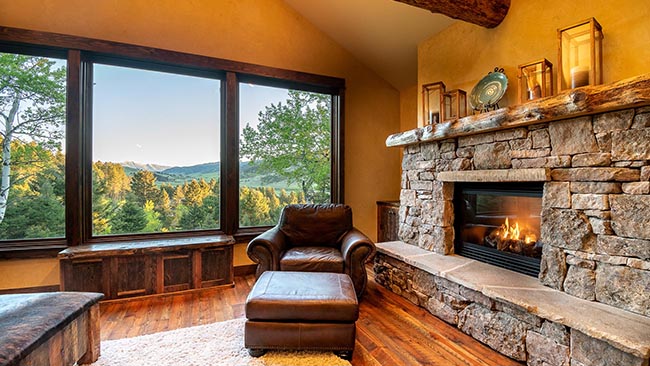 Living Room Fireplace Mountain Brook Home